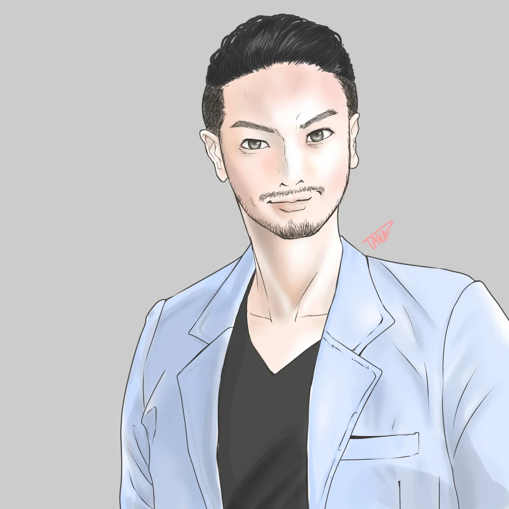 美容系男性イラスト