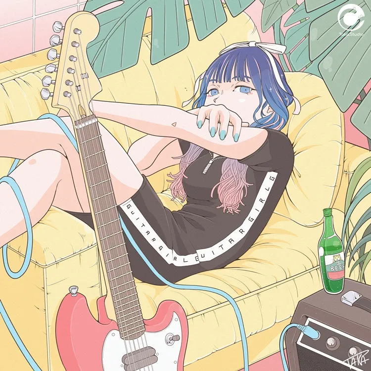ギター女子 イラスト GuitarGirl
