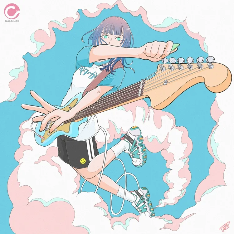 ギター女子 イラスト GuitarGirl
