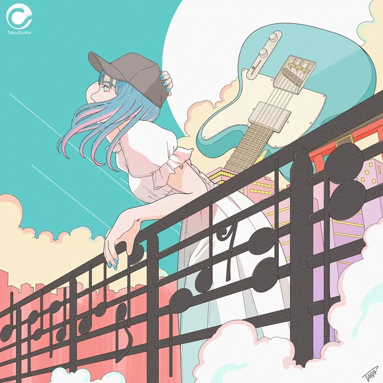 ギター女子 イラスト GuitarGirl