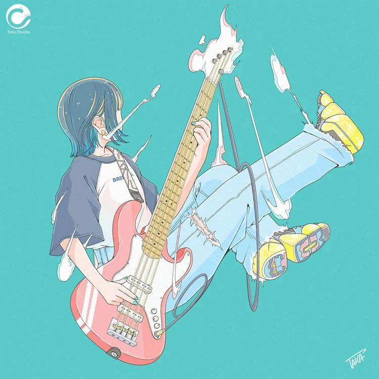 ギター女子 イラスト GuitarGirl