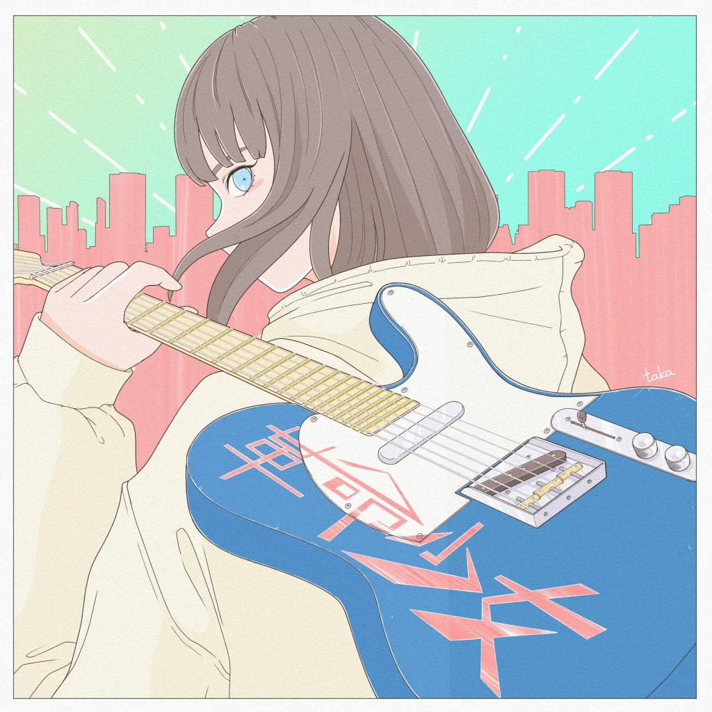 ギター女子イラスト