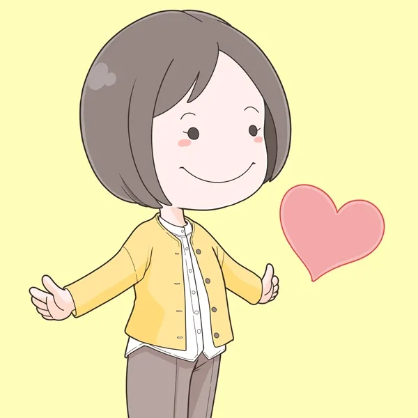 デフォルメイラスト 女性