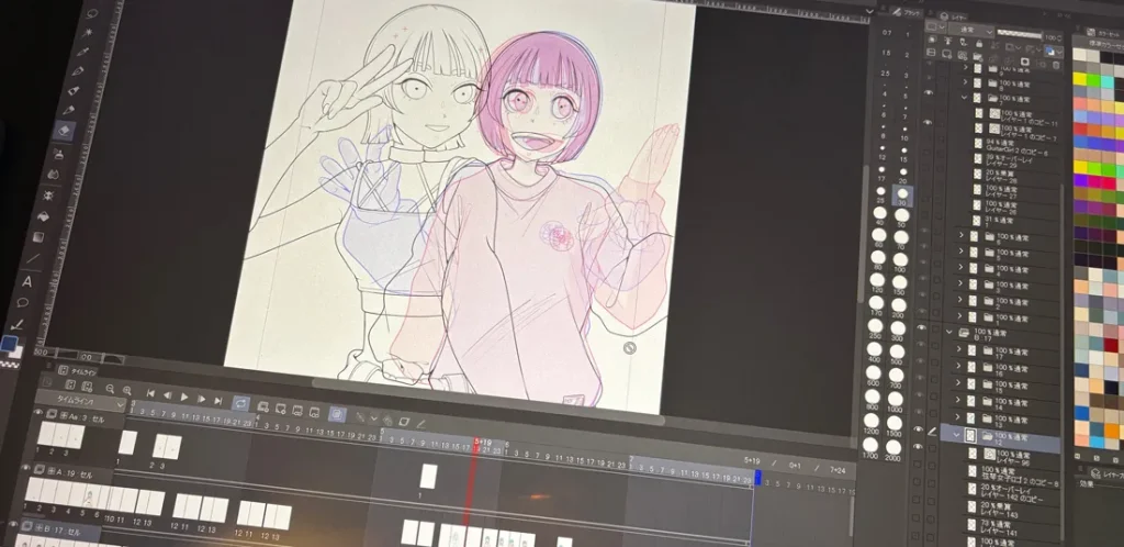 イラスト＋アニメーション　副業スキル