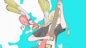 ギター女子　イラスト　アイコン