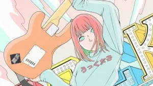 ギター女子　イラスト　アイコン