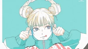 ヘッドホン女子　イラスト　アイコン