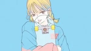 スケボー女子イラスト　アイコン