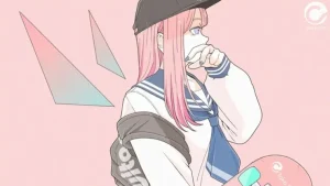 スケボー女子イラスト　アイコン